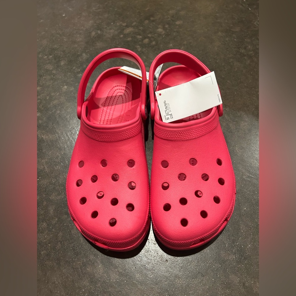 Women’s fuchsia pink crocs size 10